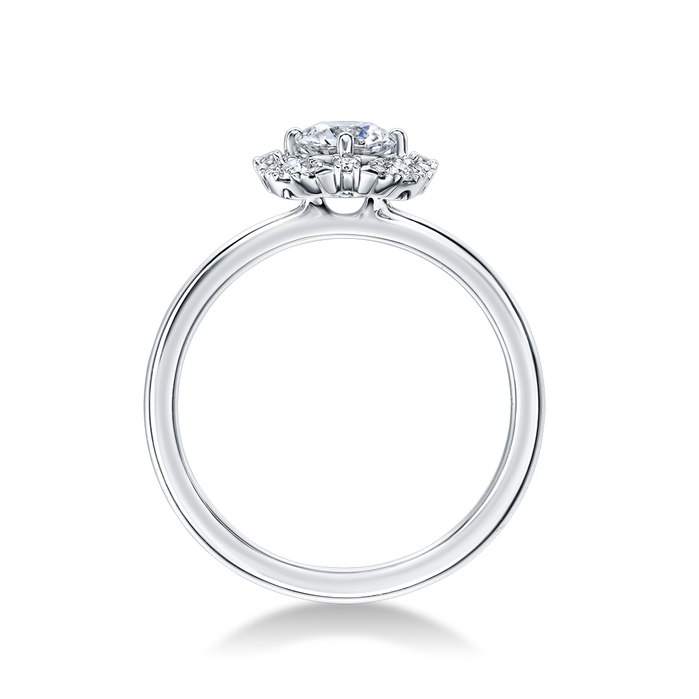 Aerial Marquise Halo Diamond Engagement Ring