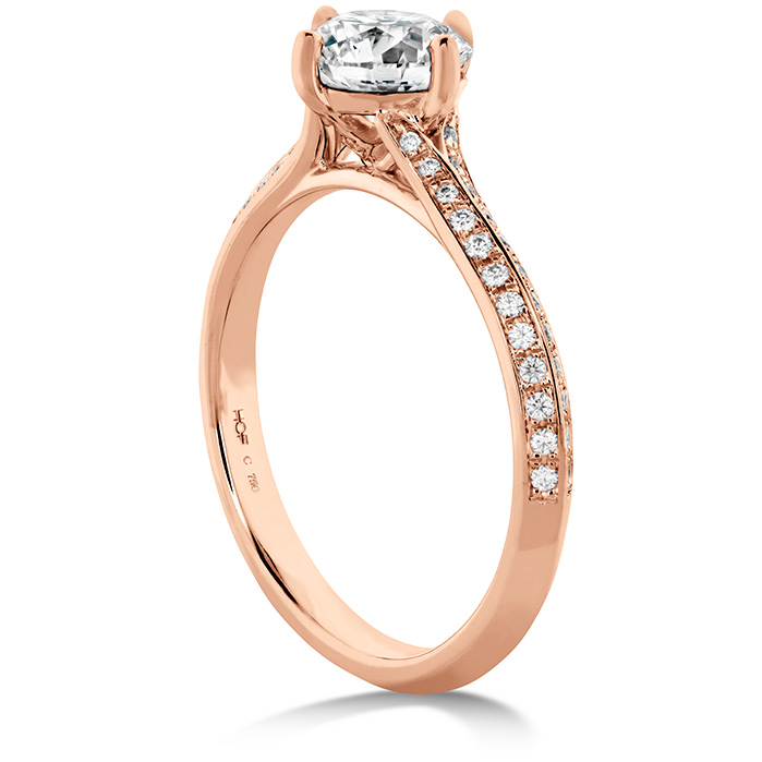 Camilla Pave Knife Edge Engagement Ring