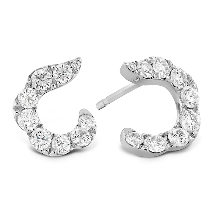 Lorelei Crescent Diamond Earrings
